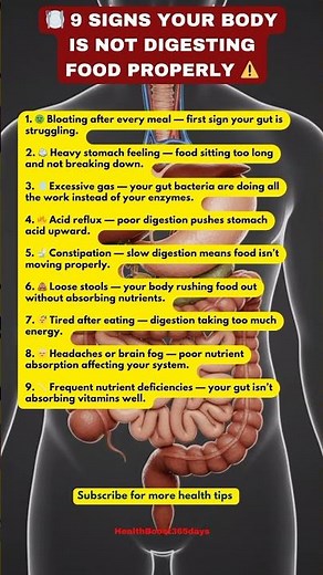 8 signs your body is not digesting foods properly #food #antibloat
