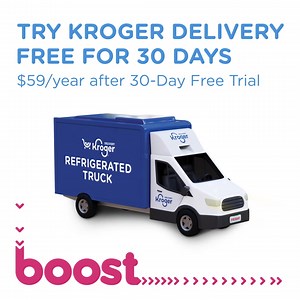 224 reactions · 22 shares | Get FREE Kroger Delivery for 30 days when you sign up for a Boost membership. Plus, SAVE big with 2X Fuel Points* and more. | Kroger | Facebook