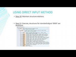 LSMW Direct Input method