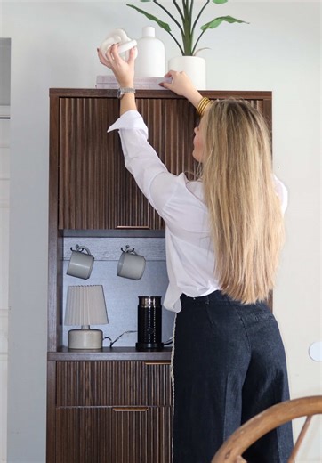 Stylish IKEA Havsta Bar Cabinet on a Budget