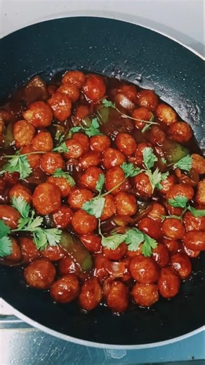 Soya Chunks Chilli — Street Style at Home