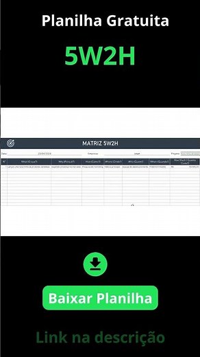 Planilha 5W2H Gratuita