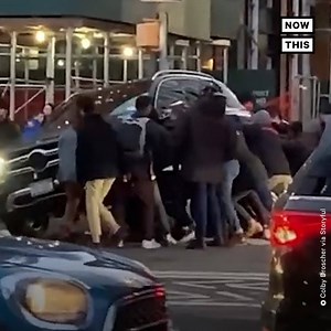 2M views · 22K reactions | These onlookers were able to drag this woman to safety after lifting the car she was trapped under | NowThis | Facebook