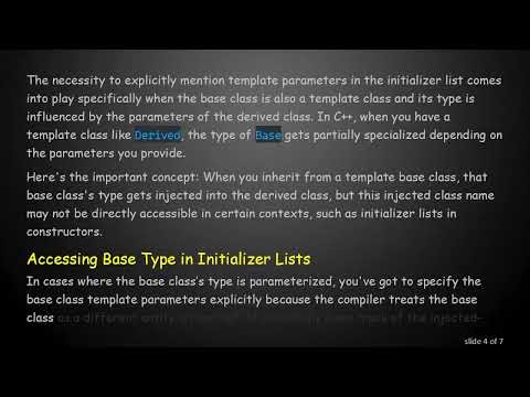 Understanding the Need to Repeat Template Arguments in C+ + Constructor Initializer Lists