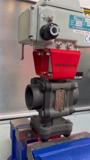 Koei Actuated 3 Way Ball Valves 🔩 #valve #engineering #manufacturing #actuator #factory #engineer