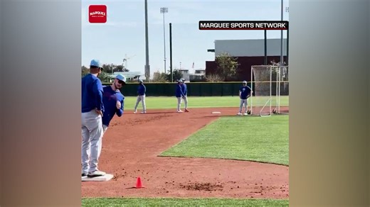 Kyle Tucker does baserunning drills