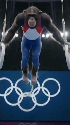 Chimp on Rings 2 Monkey Gymnastics Unleashed!