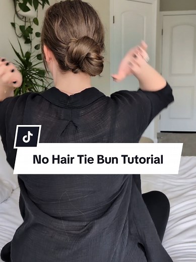 No Hair Tie Bun Tutorial: Easy & Stylish Hairstyle