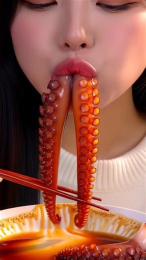 #ASMR #eating #octopus #food #daily #relatable #satisfying #oddlysatisfying #octupus