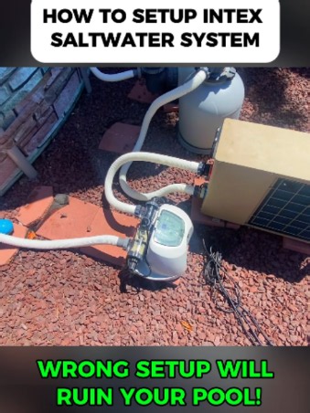 INTEX SALTWATER SYSTEM SETUP. #PoolFilter #WaterFilterSystem #INTEXPool #SandFilter #DIY #AboveGroundPool #PoolSetup #HowTo #DIYTips #SummerReady #trendingvideos #viral