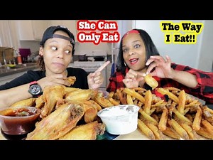 WINGSTOP FRIED CHICKEN (EAT LIKE ME CHALLENGE) MUKBANG!