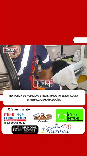 Portal Alta Tensão ⚡️ on Instagram: "O 2º Batalhão da Polícia Militar informou que, na noite deste domingo, equipes da PM foram acionadas pelo Centro de Operações da Polícia Militar (COPOM) para atender uma ocorrência de tentativa de homicídio na Avenida Palmas, no setor Costa Esmeralda, em Araguaína. Ao chegarem ao local, os militares encontraram a vítima, um homem de 46 anos, com ferimentos graves causados por instrumento perfurocortante na região das costas. O Serviço de Atendimento Móvel de