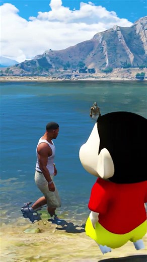 Bengal Tiger Attacks Shinchan #Mrnanigmr#shorts #shinchan #gta5 #mrprashu