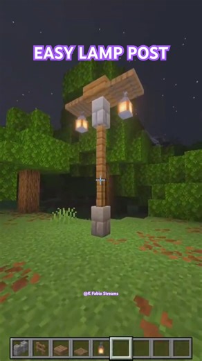 Minecraft Easy Lamp Post #minecraft #minecraftbuilding #minecraftshorts #shorts #virial #ps5 #ps4