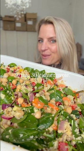 Warm couscous salad straight from the oven