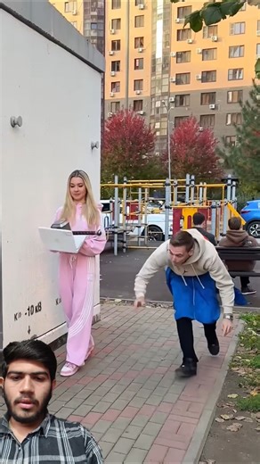 😲 This guy crossed the line and broke the girl’s laptop#Shorts