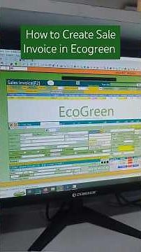 How to Sale Invoice in Ecogreen Software