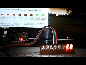 Arduino tutorial: How to turn on/off 8 LED using visual basic 6