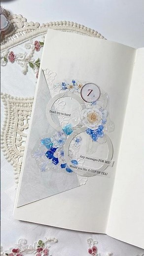 🟦🤍のコラージュ💕 #コラージュ #scrapbooking #コラージュ動画 #journaling #コラージュノート #journalwithme