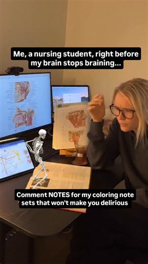Amber | Nurse | Instructor on Instagram: "Hey visual learners & ADHD nursing students—this one’s for you! Studying doesn’t have to be overwhelming or boring. I made coloring study guides that make you relax while your studying - turn complex topics into calm, colorful clarity 🧠✨ ➡️ Grab your set from the link in my bio! 💬 Comment NOTES below and I’ll send it straight to you! Perfect if you: ✔️ Learn best through visuals and color ✔️ Struggle to stay focused or organized ✔️ Want to study smarte