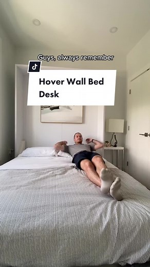 Space-Saving Hover Wall Bed Desk for Modern Apartments