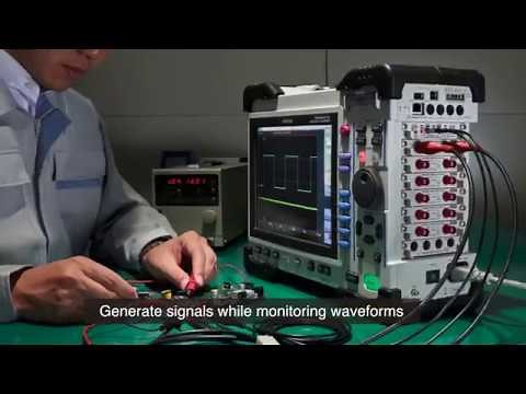 How to use the Hioki MR8847A Memory HiCorder to Generate Signals While Monitoring Waveforms