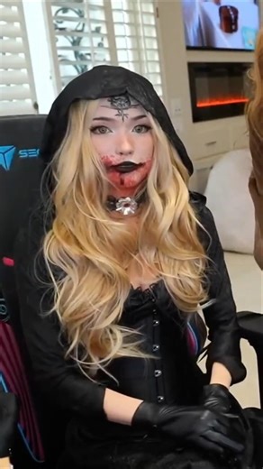 Emiru Transforms Into Bela Dimitrescu 🖤🌹 #shorts #cosplay #residentevil