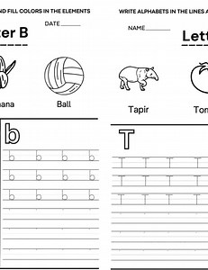 Tracing Worksheets for Kids, Alphabet Practice, Handwriting Skills PDF - Etsy Canada