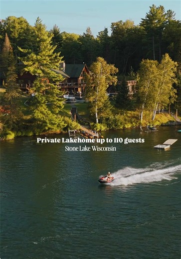 Looking for a large group vacation rental near Minneapolis where everyone can actually stay together? 👀🏡🌲 Welcome to Long Lake Shores in Stone Lake, Wisconsin — a private lakefront estate on 35 acres, just about 2 hours from the Twin Cities. 🌊✨ 🛏️ 24 bedrooms 🛁 20 bathrooms 👨‍👩‍👧‍👦 Room for up to 110 guests 🏊 Heated pool ♨️ 2 hot tubs 🏓 Indoor pickleball 🎬 Movie theater 🔥 Sauna 🚤 Lake access water activities 🌲 35 private acres Whether you’re planning a family reunion, large group