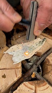 1.8M views · 13K reactions | Survival Skills: Folding Saw & Swedish Fire Torch!  #camping #lifehacks #survival #skills #outdoors #bushcraft #adventure #forest | Sergio Outdoors | Facebook