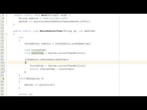 How to Get Ping Latency/Time Using Java (Simple)