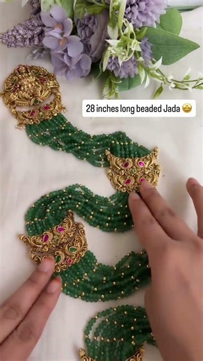 Royal Hair Transformation! ✨ Majestic 28-Inch Long Beaded Jada! 👑 Subscribe! ❤️"#HairJada #viral