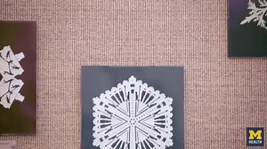 Think you’ve got mad paper snowflake skills? You haven’t met Dr. Snowflake ❄️ ❄️ ❄️ Former U-M physician Dr. Thomas L. Clark, a.ka. Dr. Snowflake brings holiday cheer to patients with his intricate snowflake art as part of Michigan Medicine's Gift of Art program. | University of Michigan
