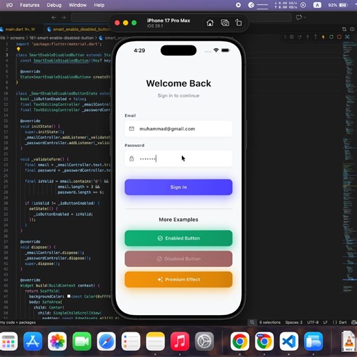 Muhammad Hassan Hafeez • Flutter Developer | iOS & Android Dev on Instagram: "Enable Disable Animation in Flutter ⚙️ Source Code: https://futurecorecodex.com"
