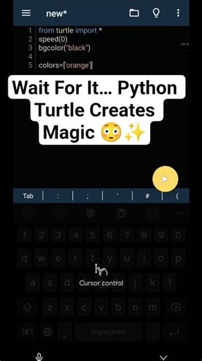 Mind-Blowing Turtle Art 🤯|‪@Learn_coding_625‬ |#learn_coding_625 #pythonfun
