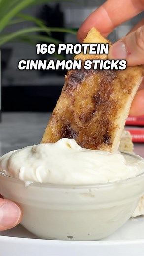 Michael Kory on Instagram: "170 Calorie High-Protein Cinnamon Sticks 🔥🤤 ➡️ These taste exactly like Pizza Hut except they have 16g protein each and only 170 calories each. The perfect high-protein dessert for you to enjoy on your diet! ✅ Ingredients: 1-3/4 cup flour (210g) 1 scoop vanilla whey protein (30g) - I used @legion whey and you can use KORY to save 20 percent 1 tsp baking powder 1 tsp salt 1 cup fat-free Greek yogurt (220g) 3 tbsp melted light butter (45ml) 1/4 cup zero calorie brown 