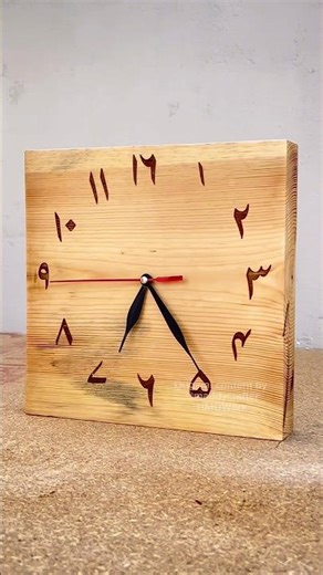 DIY Wooden Clock ⏰✨#diycrafts