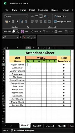 Excel Attendance Sheet Tutorial: Track Like a Pro!