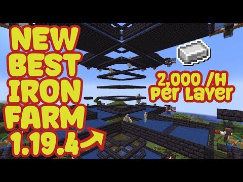 Best Iron Farm Minecraft 1.21.10 - Up To 32,000 Ingots per Hour!