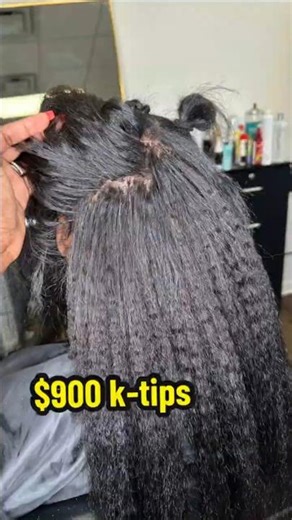 $900 K-Tip Hair Extensions Transformation | Full Head Install