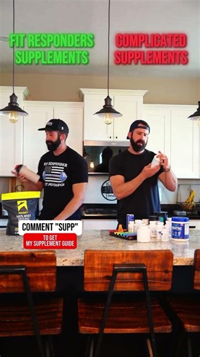 Fit Responders Supplements VS Complicated Supplements #shorts