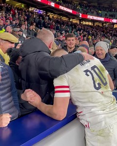 6.1M views · 329K reactions | A serious proud moment  Jack Willis and his dad post-match! | England Rugby | Facebook