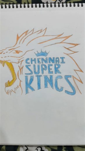 CSK Logo drawing #csk #ipl #subscribemychannel