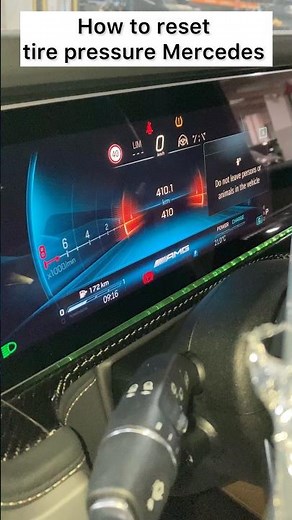 How to reset Mercedes tyre pressure warning ⚠️ #mercedes #tyrepressure