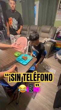 “Mi Esposa Quitó TODOS los Electrónicos para Poder Comer 😂📵🍽️” ✅ #LaFamiliaDeLiamYGenesis#shorts