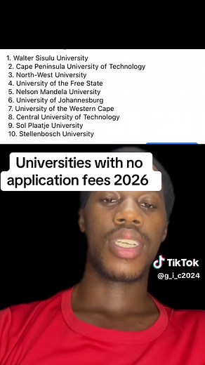 Top 10 South African Universities With No Application Fees