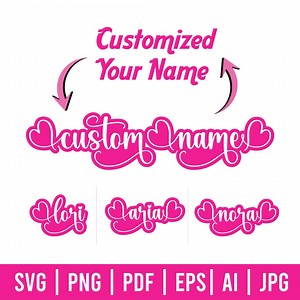Personalized Names SVG | Custom Couple Name SVG | Couple Names With Heart Svg | Custom Names With Heart PNG | Custom Name Printable Cut File - Etsy Australia