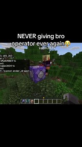 shi crashed my pc #minecraft #clip #enderdragon #funny #meme | never giving bro operator again