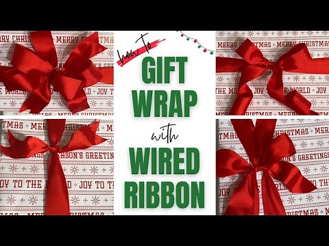 Gift Wrapping Ribbon Tutorial // How to Gift Wrap with Ribbon // Vlogmas 2020 Day 10 // Vlogmas #10