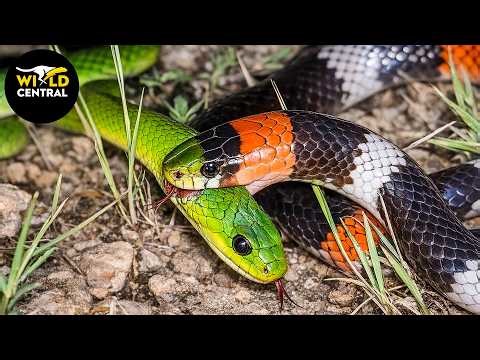 King Cobras And Other Venomous Snakes Hunt And Swallow Their Prey Whole | Wild Animals